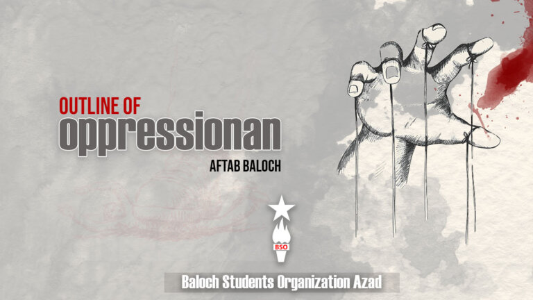 Outline of oppression-Aftab Baloch